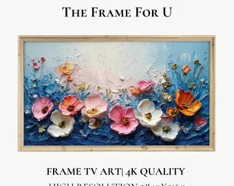 Floral Bloom Painting, Spring Frame TV Art (Digital Download) TV0151