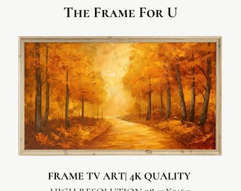 Herbst Rahmen Tv Kunst, Landschaftsmalerei Kunst für The Frame Tv, TV Dekor, Samsung The Frame, digitaler Download | TV0376