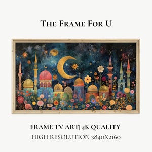 Eid Mubarak, Eid Al Adha Samsung TV Frame Art, Ramadan