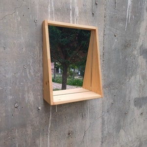 Natural Wooden Mirror, Rectangular Mirror zdjęcie 1