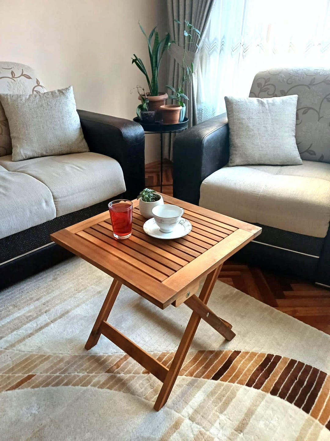 Wooden Coffee Table, Garden Coffee Table, Balcony Table, Outdoor Coffee Table - Etsy