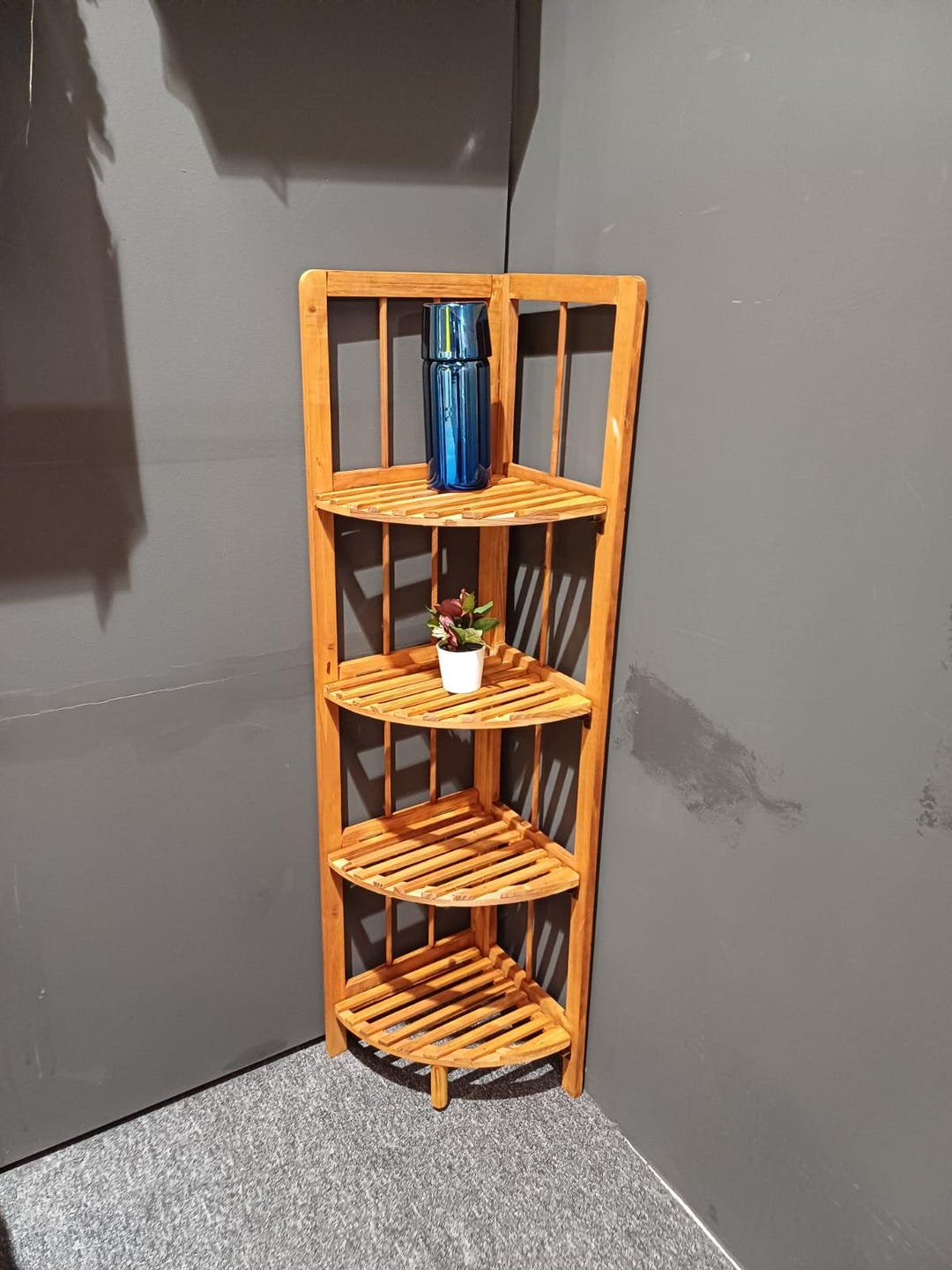 Wooden Corner Shelf, Corner Shelf, Wooden Shelf, Bathroom Shelf - Etsy