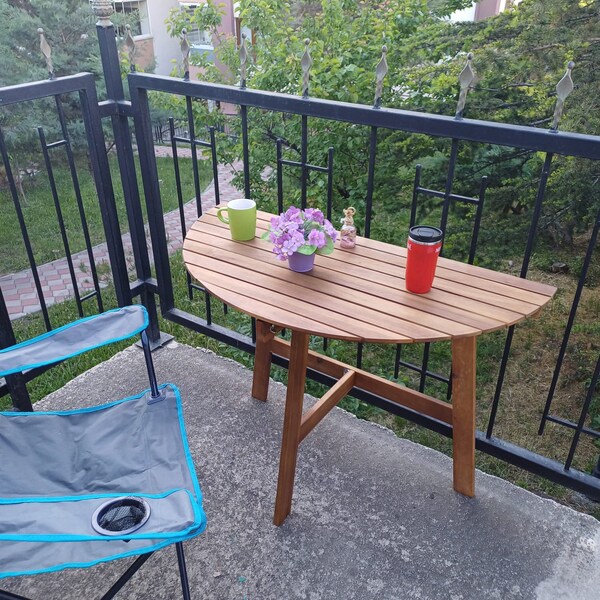 Garten-Terrassentisch, Gartentisch, Balkontisch, Outdoor Tisch, Balkon Bar Tisch