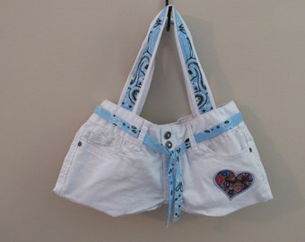 Handmade Purse - Boho Purse - Jean Purse by Susan Massey