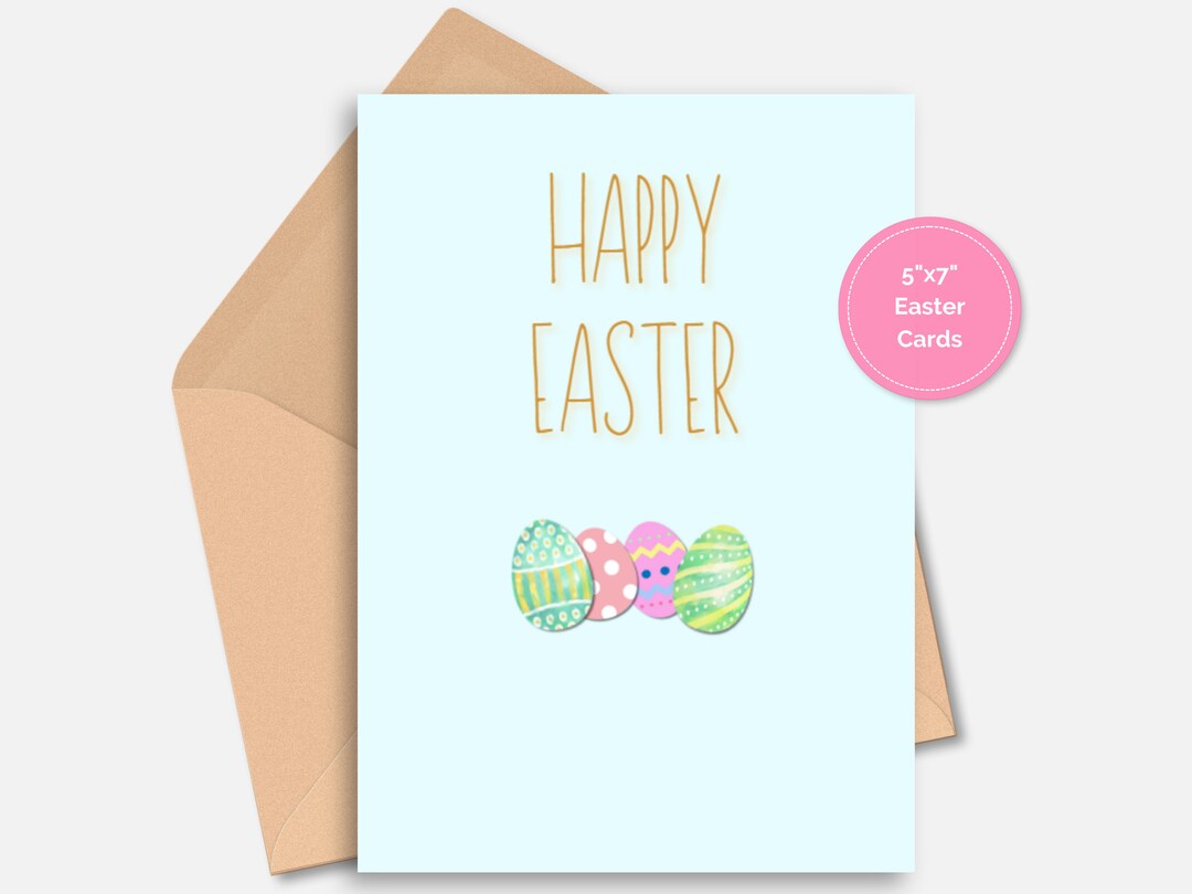 Easter Card Set, Easter Greetings, Printable Easter Cards, Printable ...