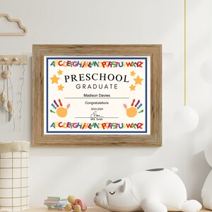 Editable Preschool Graduation Certificate, Printable Preschool ...