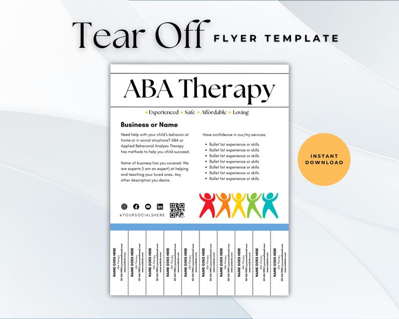 Customizable ABA Therapy Flyer Templates for Professionals ABA Therapy