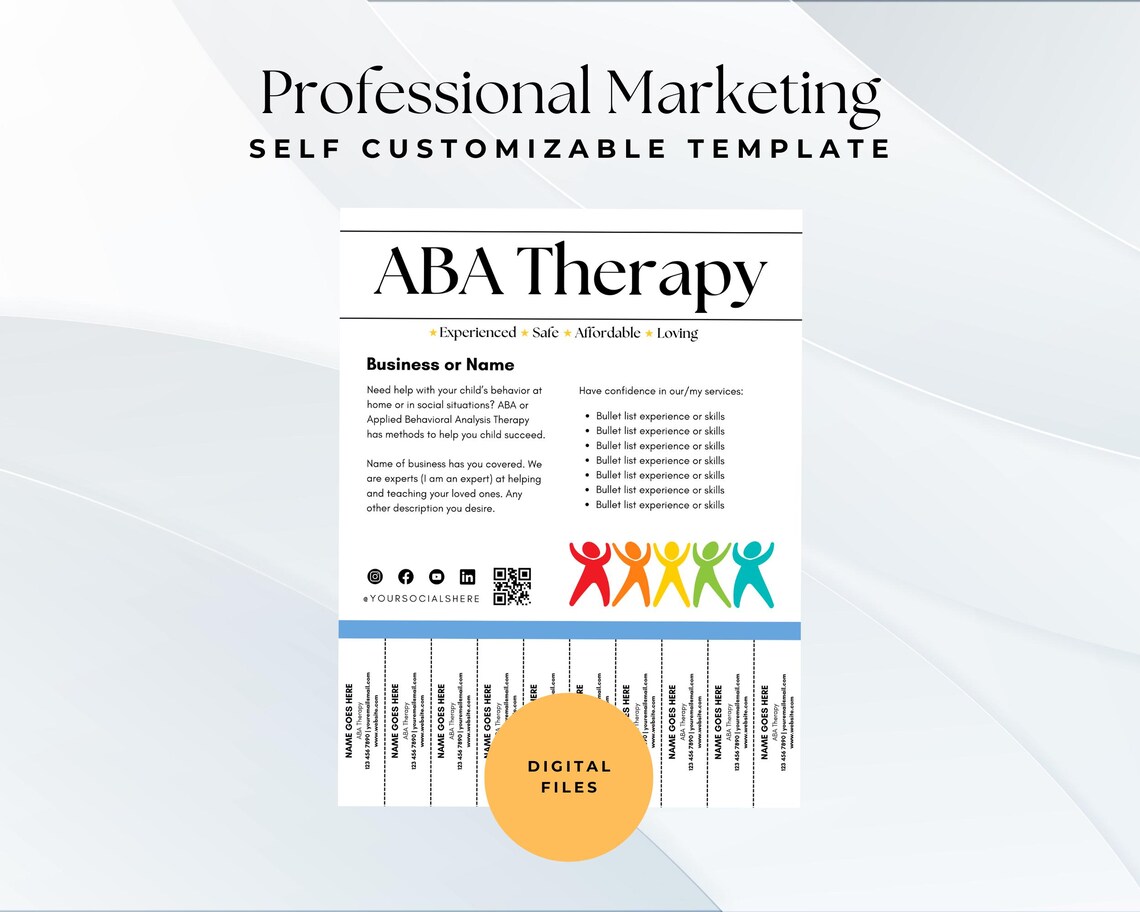 Customizable ABA Therapy Flyer Templates for Professionals ABA Therapy