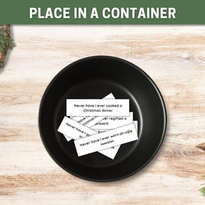 Printable Christmas Never Have I Ever Party Game for Teens and Adults ...
