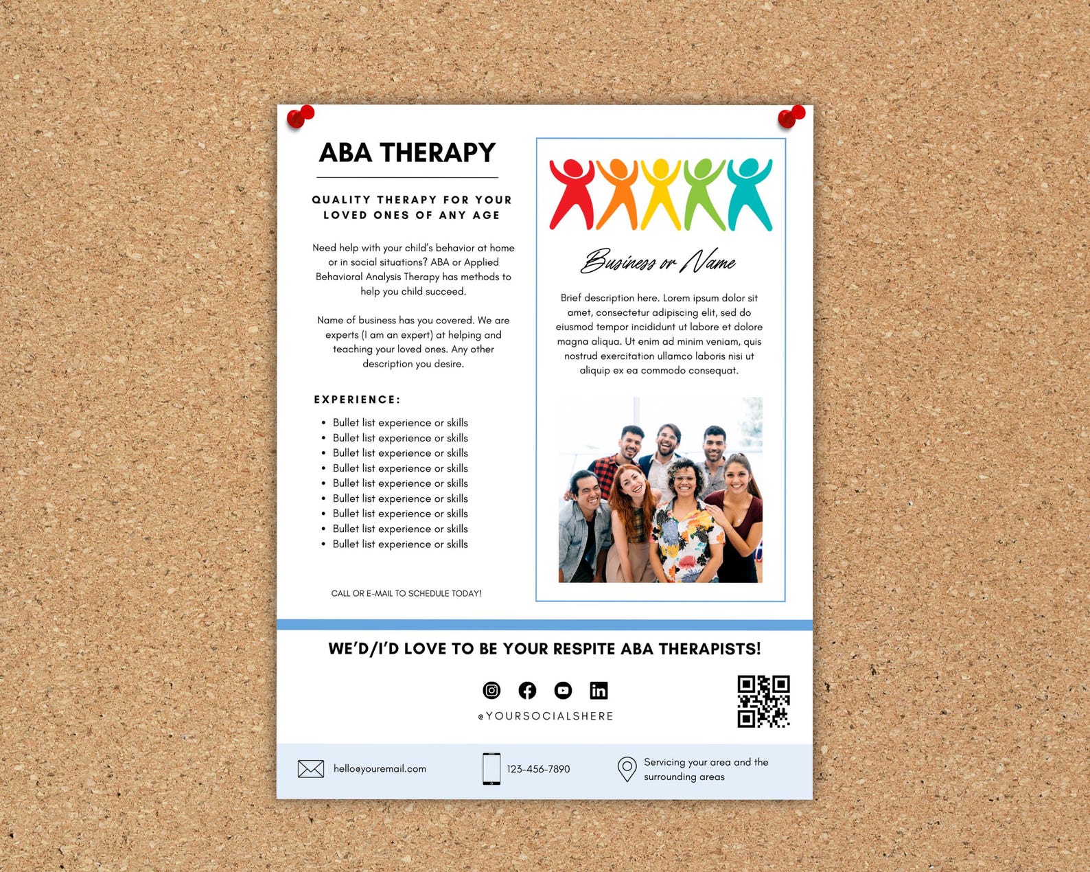 Customizable ABA Therapy Flyer Templates for Professionals ABA Therapy