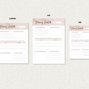 Sizes: US Letter, A4, and A5