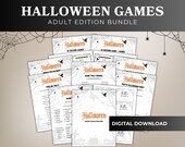 Adult Halloween Game Pack – Printable Games Bundle for Parties, Spooky Printable Games Collection – Perfect for Adult Halloween Fun