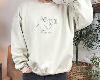 Personalized Dad Sweatshirt,Fathers Day Gift,Cozy Sweatshirt For Men,Dad Gift Idea,Gift For New Dad,Stylish Dad Sweatshirt,Dad Sweatshirt