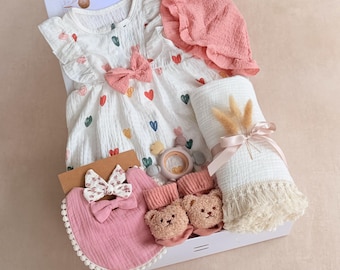 First Time Mom Gift Box, First Time Parents Gift Basket, New Mom Care Package, New Baby Gift Set for First Baby