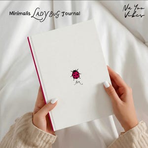 Personalized Ladybug Journal, Custom Name Notebook for Her, New Chapter Graduation Gift, Hardcover Keepsake Diary for Women