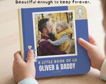 Personalisiertes Daddy und mich Buch, Liebe Dich Daddy Buch von Sohn, Papa Buch von Kindern, Papa Andenken Buch, Kleinkind Fotobuch, Sentimental Geschenk