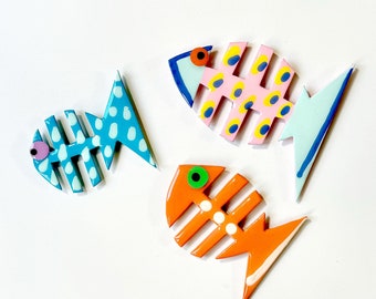 Colección CHILLIN. ¡Colores frescos, originales y divertidos! Lleva los exclusivos imanes de peces Friends a tu cocina u oficina. ¡Sujeción fuerte!