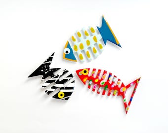 ¡Es la colección BESTIES! Imanes de peces Friends coloridos, únicos y artísticos para tu cocina u oficina. ¡Colores divertidos y vibrantes, fijación fuerte!