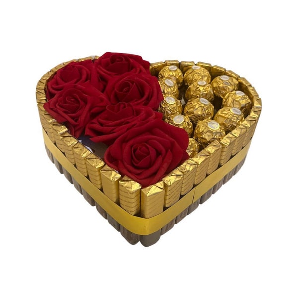 Herztorte - mit endlosen Rosen - Ferrero Rocher