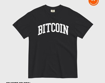 Bitcoin College Tshirt on Comfort Colors