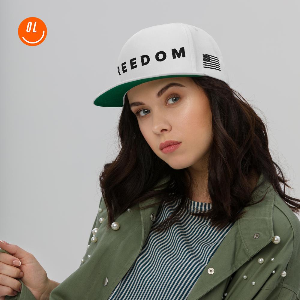 Charlie Kirk Freedom Hat: American Flag Flat Bill Cap 5 Panel - Etsy