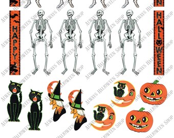 1:12 Scale Halloween Decorations and Banners