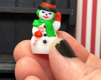 Miniature General Foam Snowman Blow Mold | 1:12 Scale
