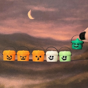 Miniature McDonald's Halloween Happy Meal Pails | 1:12 scale