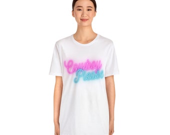 Cowboy please neon T-shirt