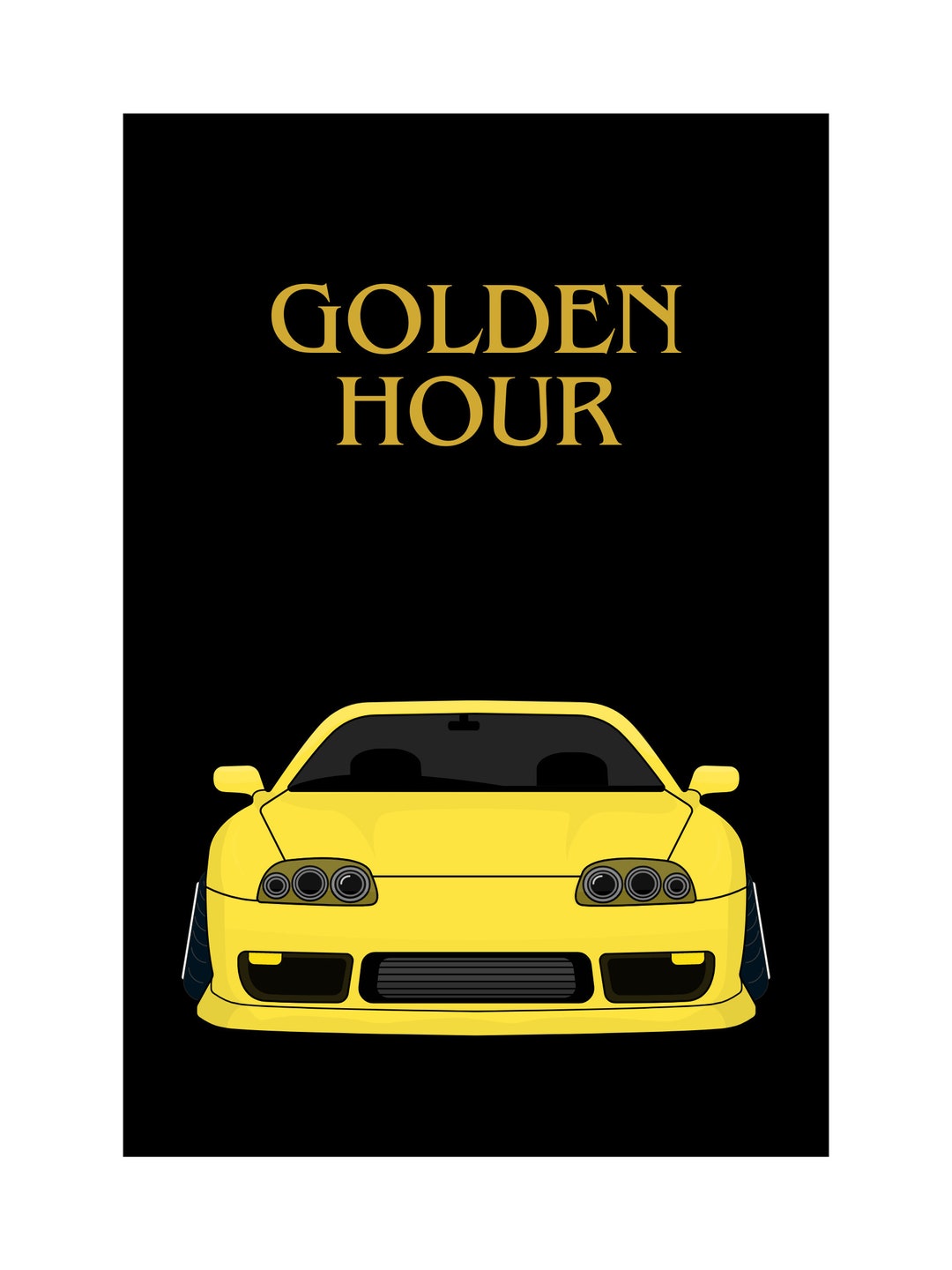 Toyota Supra Wall Art 18x24 Digital
