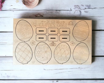 DIY Ostereier, Ostereier aus Holz, Eier bemalen