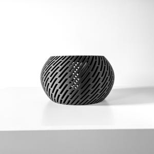 Naor Orchid Pot – 3D Printed Breathable Orchid Planter, Modern Slatted Round Pot for Indoor Plants & Aroids