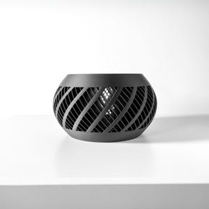 Elvik Orchid Pot – 3D Printed Modern Airflow Planter, Diagonal Slatted Orchid Pot, Breathable Indoor Pot for Orchids & Aroids