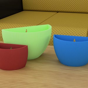 Vaso moderno geometrico stampato in 3D / Vaso per piante da interno audace / Piccolo contenitore per piante grasse o erbe aromatiche / Vaso decorativo in PLA ecologico