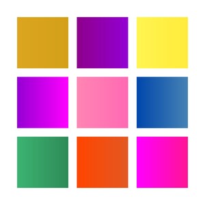 Square Gradient Color Sample 100 Two-tone Vibrant Gradients – PNG, JPG & Ai | High-resolution ...
