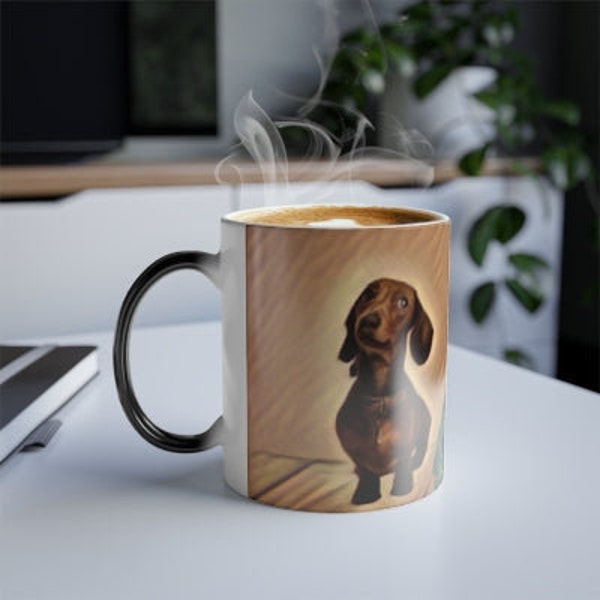 Donut The Dachshund: Color Morphing Mug