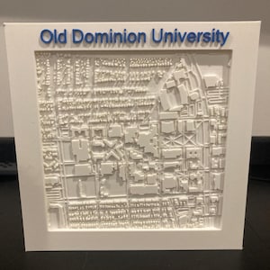 Plan du campus de l'Université Old Dominion (ODU) - Cadeau universitaire unique