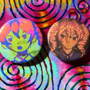Teto Kasane 32mm/1.25” Pinback Buttons