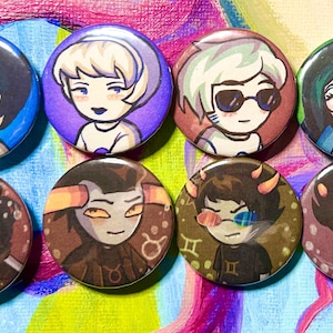 Homestuck 32mm/1.25” Pinback Buttons