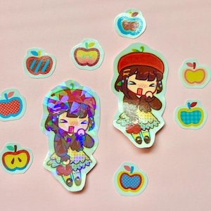 Apple Girl Sticker Set (Original Design)