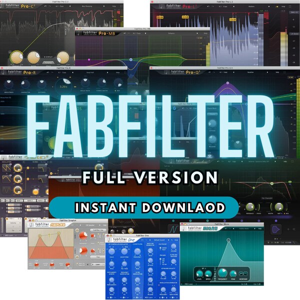 FabFilter Total Bundle Plugin 2024 WINDOWS music production mixing mastering waves life activated vst vst3 instant download