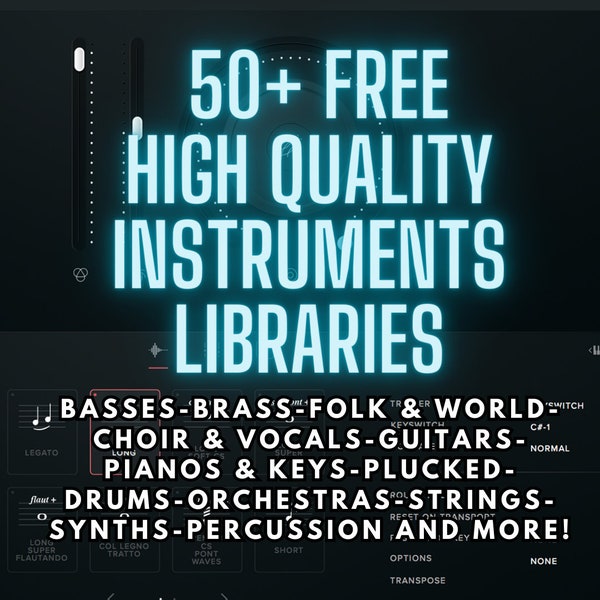 BEST VST SAMPLER 50+ instruments libraries mega pack windows mac os music production mixing fabfilter waves kontakt instant download