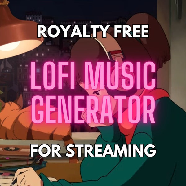 Royalty Free Music Lofi Generator AI Background Music Streaming Loop Software ChatGPT