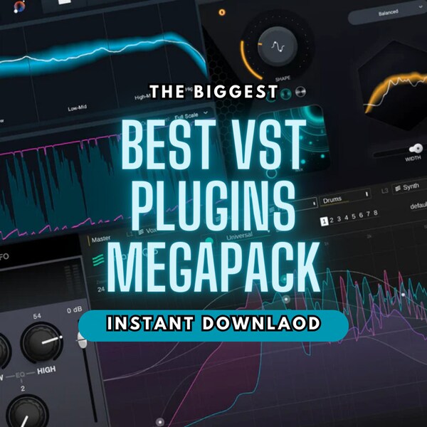 VST MEGA PACK 2024 production de musique Windows mixage maîtrise des ondes fabfilter autotune ozone soundtoys activé vst téléchargement instantané