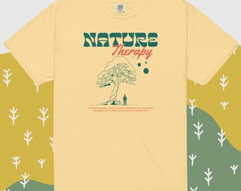 Nature Therapy Outdoor Lover National Park Comfortkleuren Unisex katoenen t-shirt, mueslimeisje cadeau