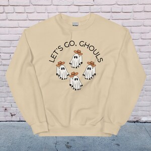 Lets Go Ghouls Crewneck Sweatshirt, Cute Party Ghost Shirt, Halloween Hoodie, Cute Fall Shirt, Spooky Season Baby Tee, Gift For Halloween