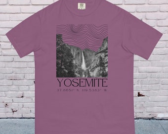 Yosemite nationalpark, Yosemite t-shirt, nationalpark present, Yosemite rund hals, nationalpark merchandise, granola flicka, komfortfärger skjorta