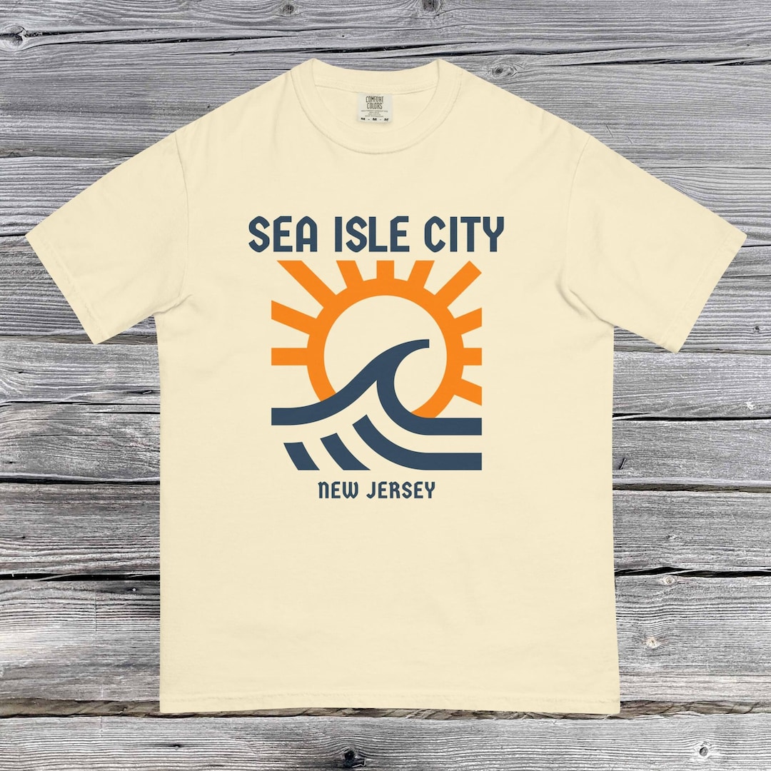 Sea Isle City New Jersey Retro Graphic Tee, Vintage Sea Isle Unisex ...