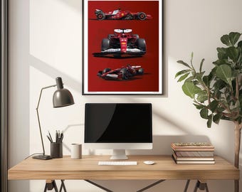 Lewis Hamilton Ferrari SF25 F1 Poster: 2025 Scuderia Edition