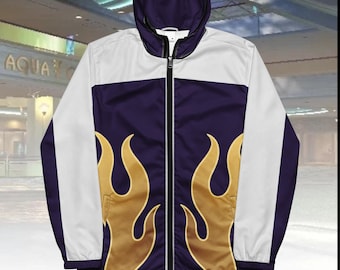【中古】 Style Fighting Retro Design Flame Windbreaker Hoodie Jacket Clothing
